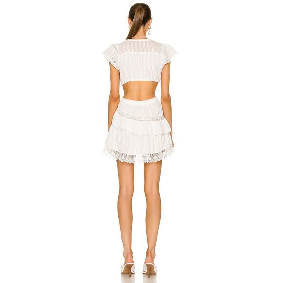 LoveShackFancy Audrina Dress True White - Picture 6 of 12